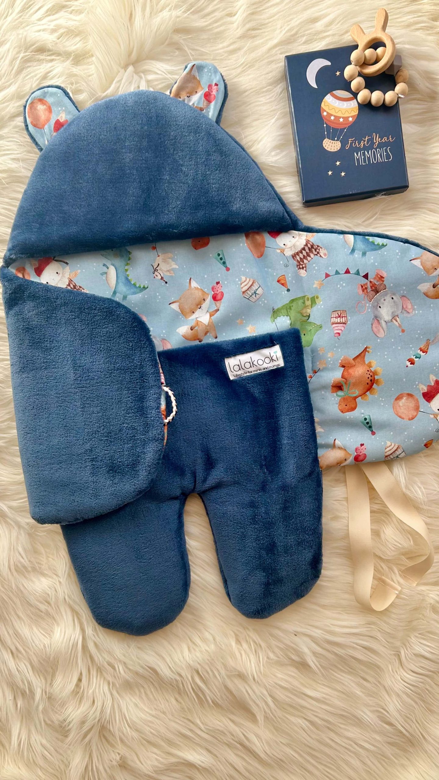 Baby suit - Blue Fiesta