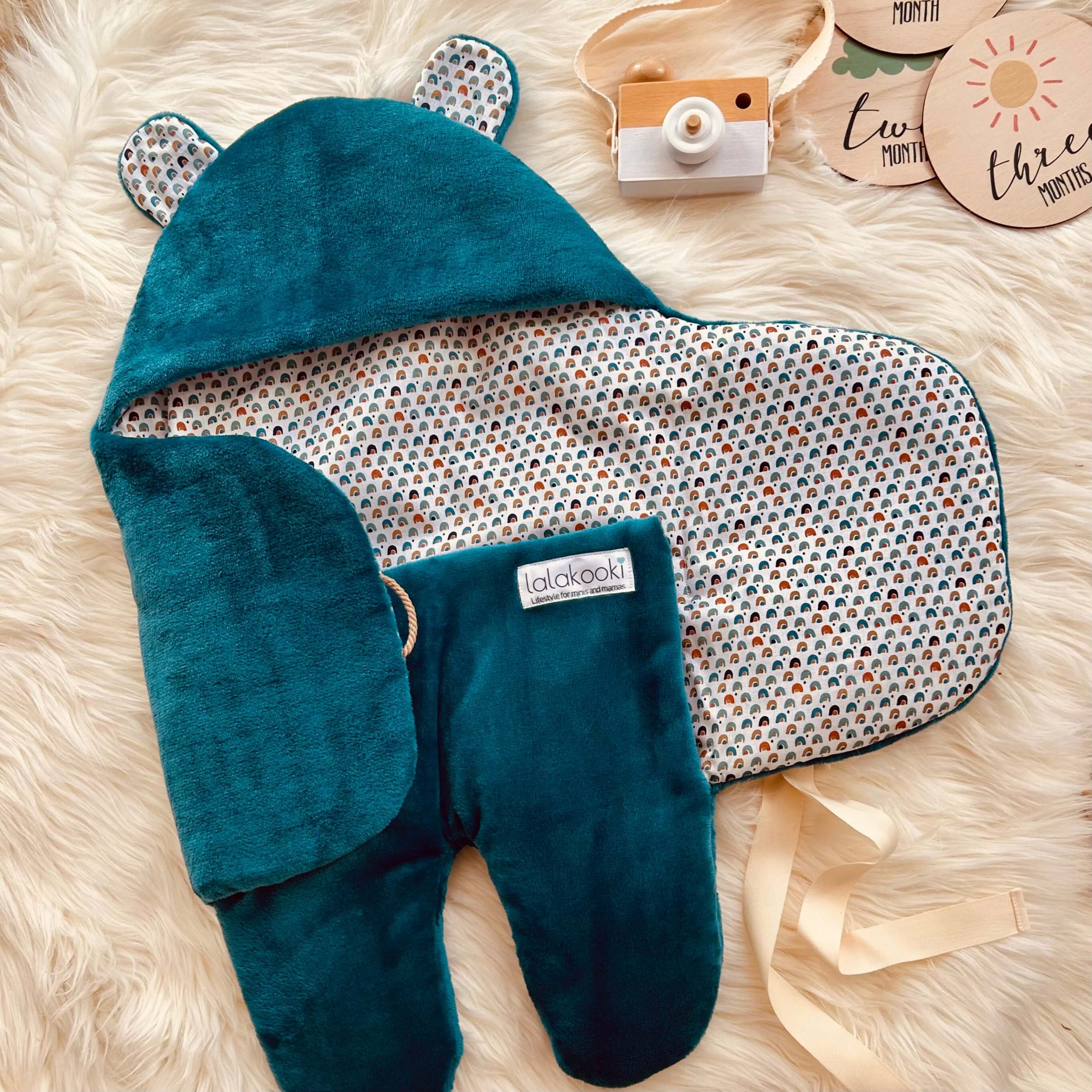 Baby suit - Blue Rainbow