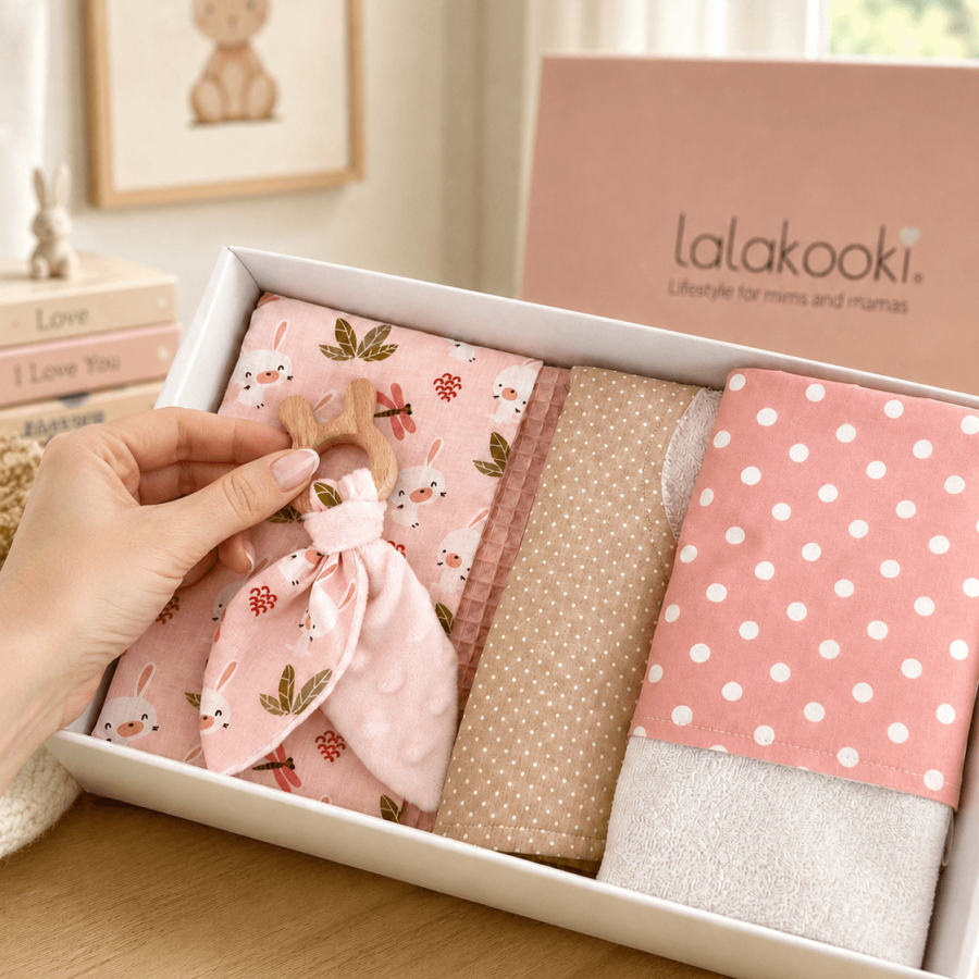 Lalakooki Luxury Box-pink bunnies
