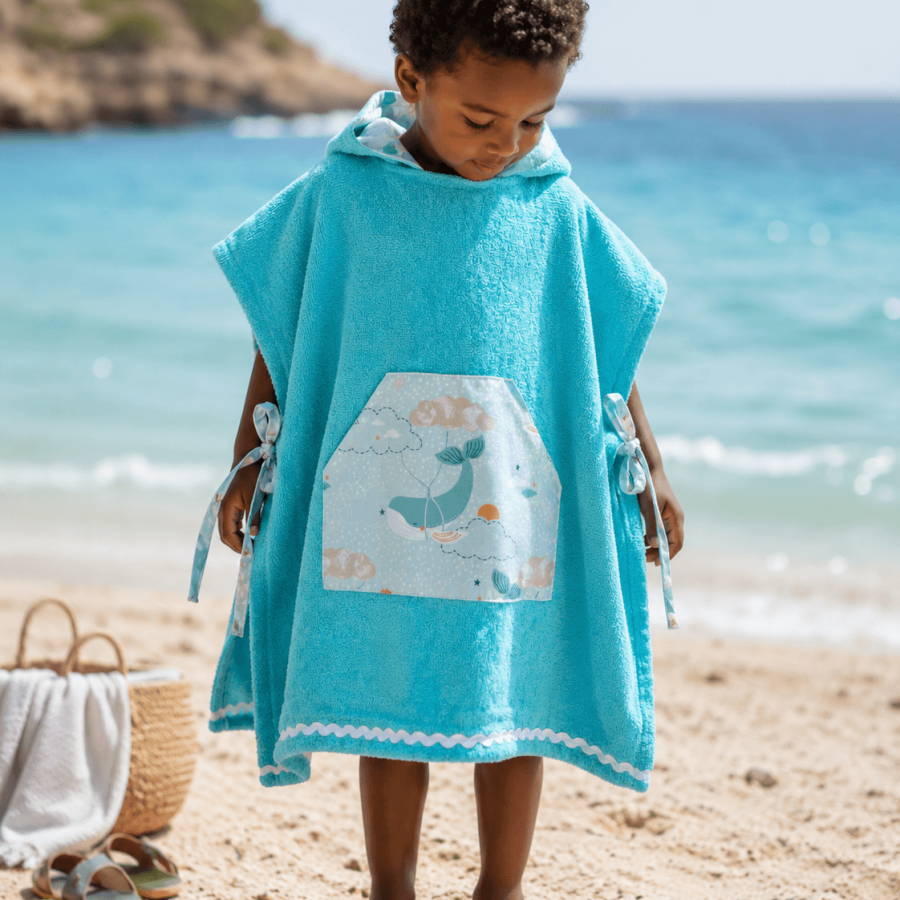lala poncho-whale