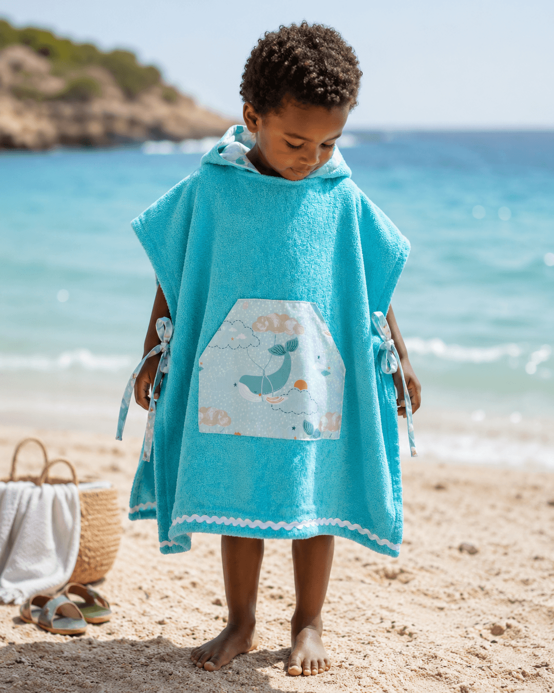 lala poncho-whale